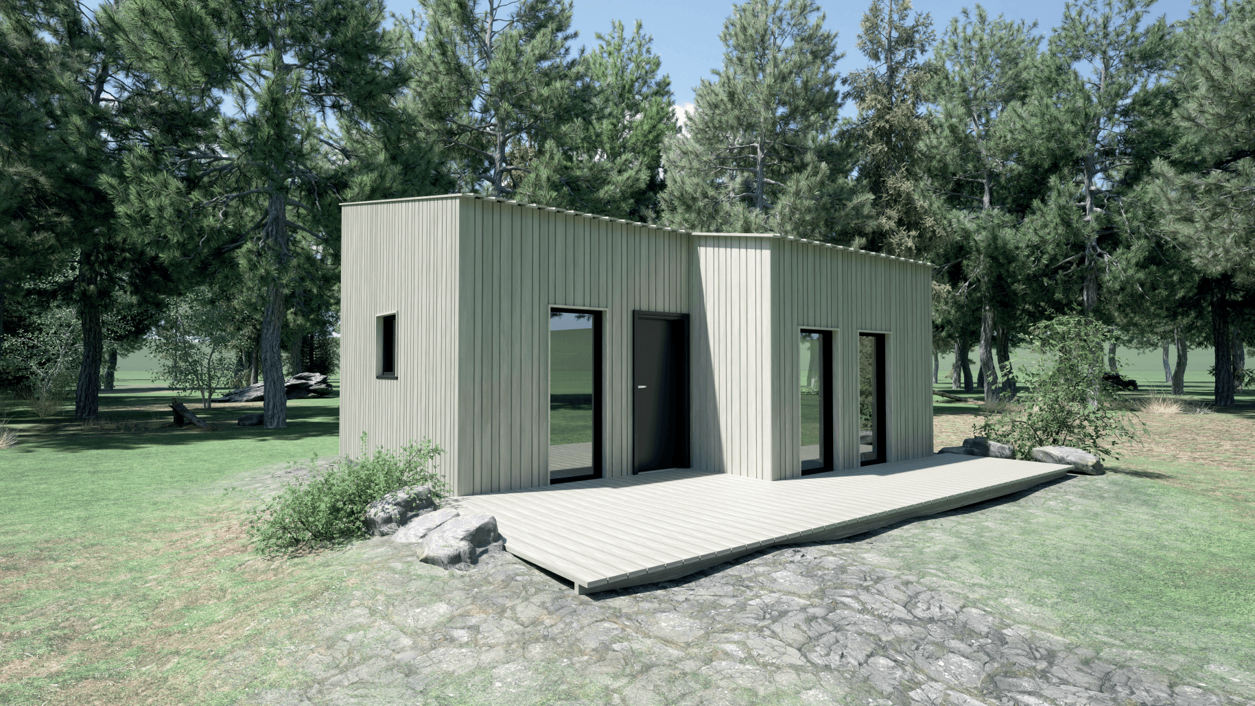 Attefallshus byggt med BiteLock